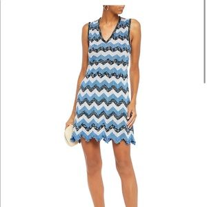 NWT Missoni Knit Blue Mini Dress